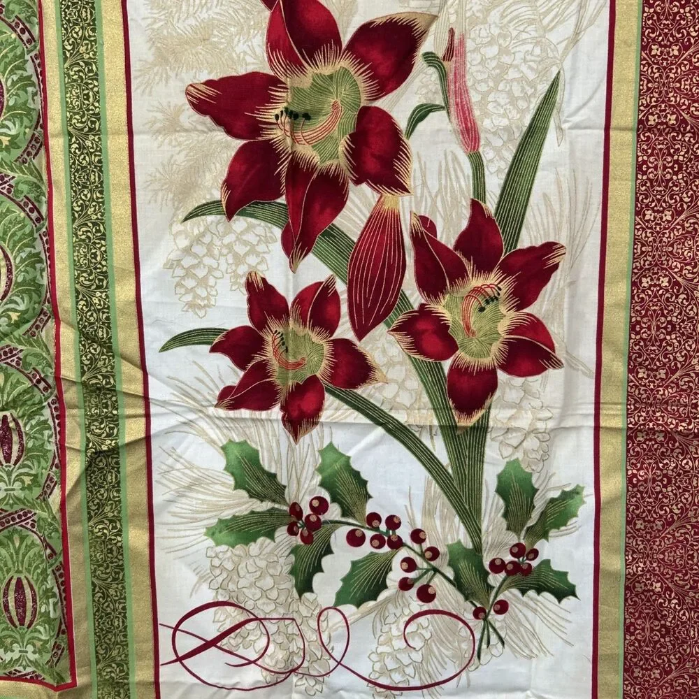 Tis the Season Cotton Fabric Quilting Panel Christmas Holiday Ro Gregg Christmas